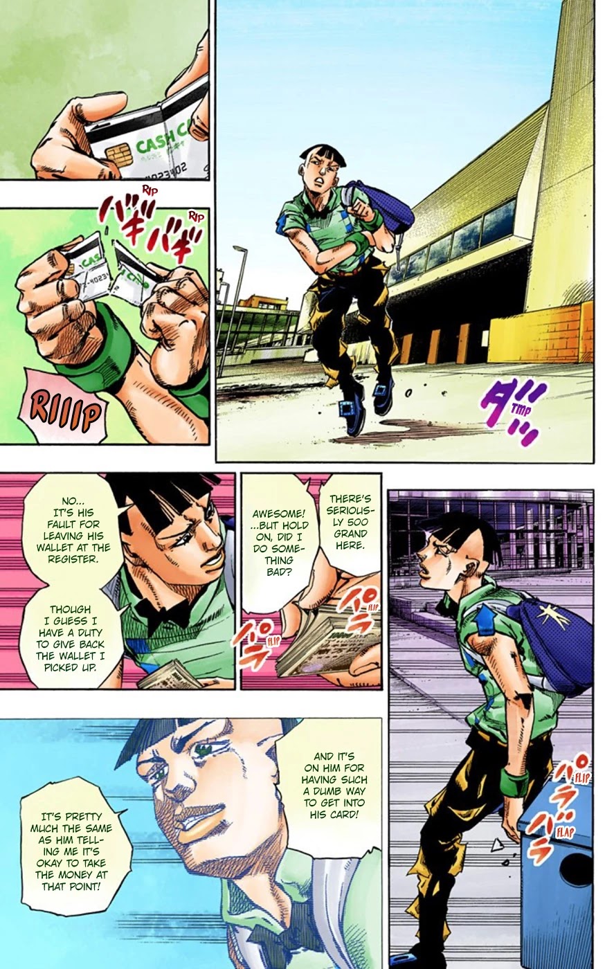 JoJo's Bizarre Adventure Part 8 - JoJolion (Official Colored) Chapter 56 page 15 - Chapter 56: Milagro Man Part 1