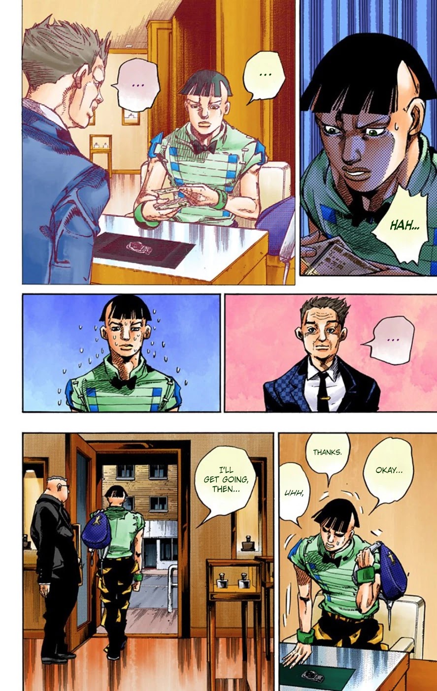 JoJo's Bizarre Adventure Part 8 - JoJolion (Official Colored) Chapter 56 page 18 - Chapter 56: Milagro Man Part 1