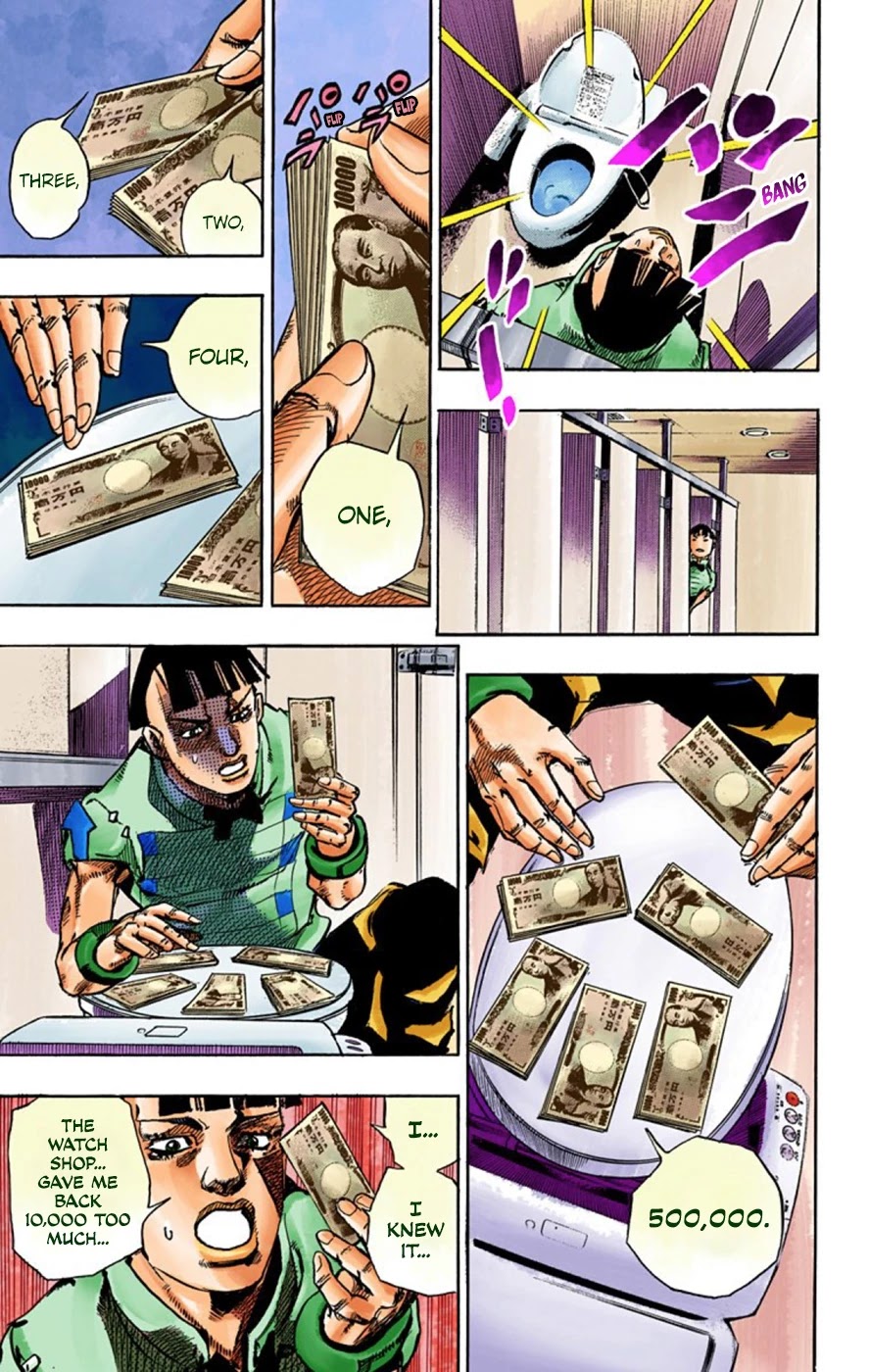 JoJo's Bizarre Adventure Part 8 - JoJolion (Official Colored) Chapter 56 page 19 - Chapter 56: Milagro Man Part 1