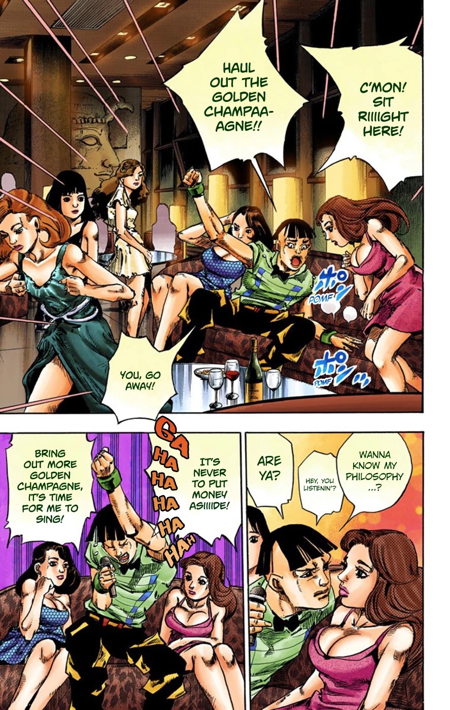 JoJo's Bizarre Adventure Part 8 - JoJolion (Official Colored) Chapter 56 page 27 - Chapter 56: Milagro Man Part 1