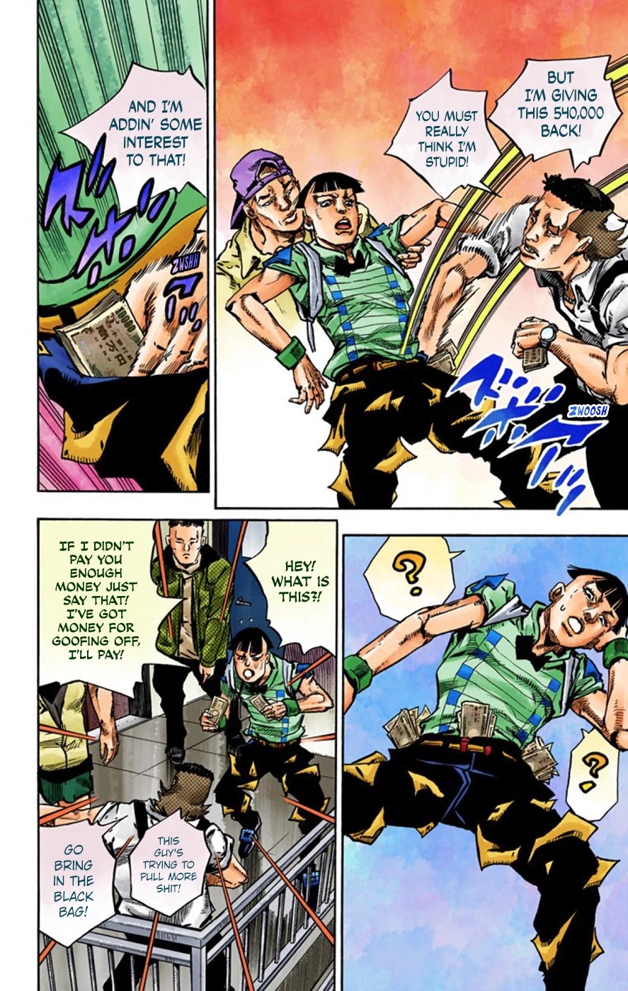 JoJo's Bizarre Adventure Part 8 - JoJolion (Official Colored) Chapter 56 page 32 - Chapter 56: Milagro Man Part 1