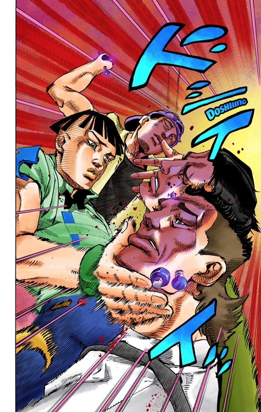 JoJo's Bizarre Adventure Part 8 - JoJolion (Official Colored) Chapter 56 page 36 - Chapter 56: Milagro Man Part 1