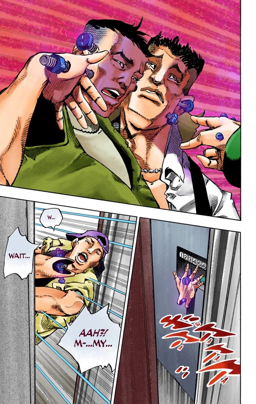 JoJo's Bizarre Adventure Part 8 - JoJolion (Official Colored) Chapter 56 page 37 - Chapter 56: Milagro Man Part 1