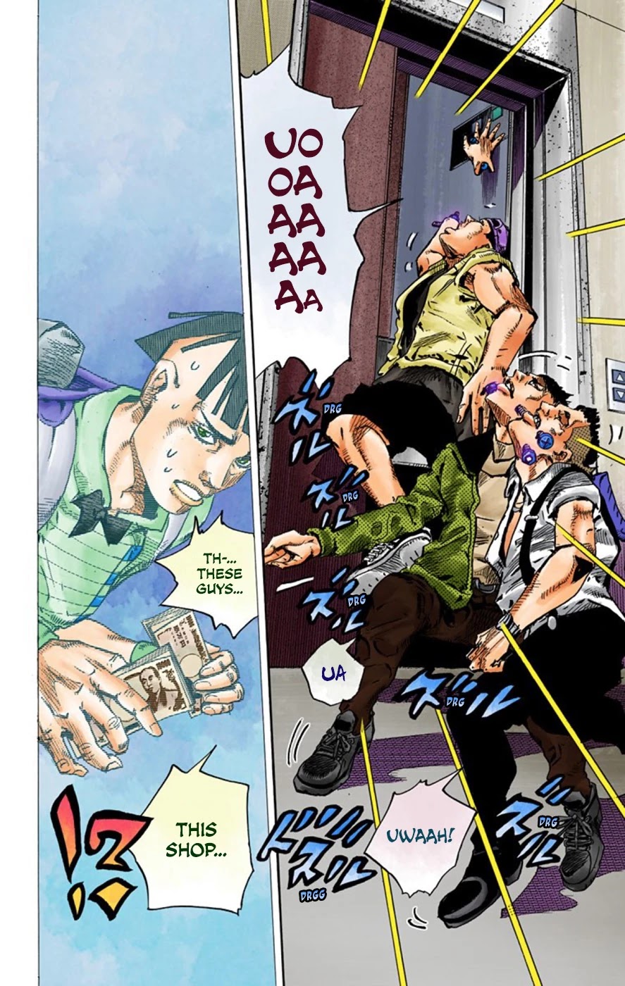JoJo's Bizarre Adventure Part 8 - JoJolion (Official Colored) Chapter 56 page 38 - Chapter 56: Milagro Man Part 1