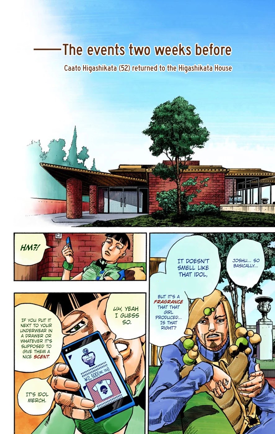 JoJo's Bizarre Adventure Part 8 - JoJolion (Official Colored) Chapter 56 page 4 - Chapter 56: Milagro Man Part 1