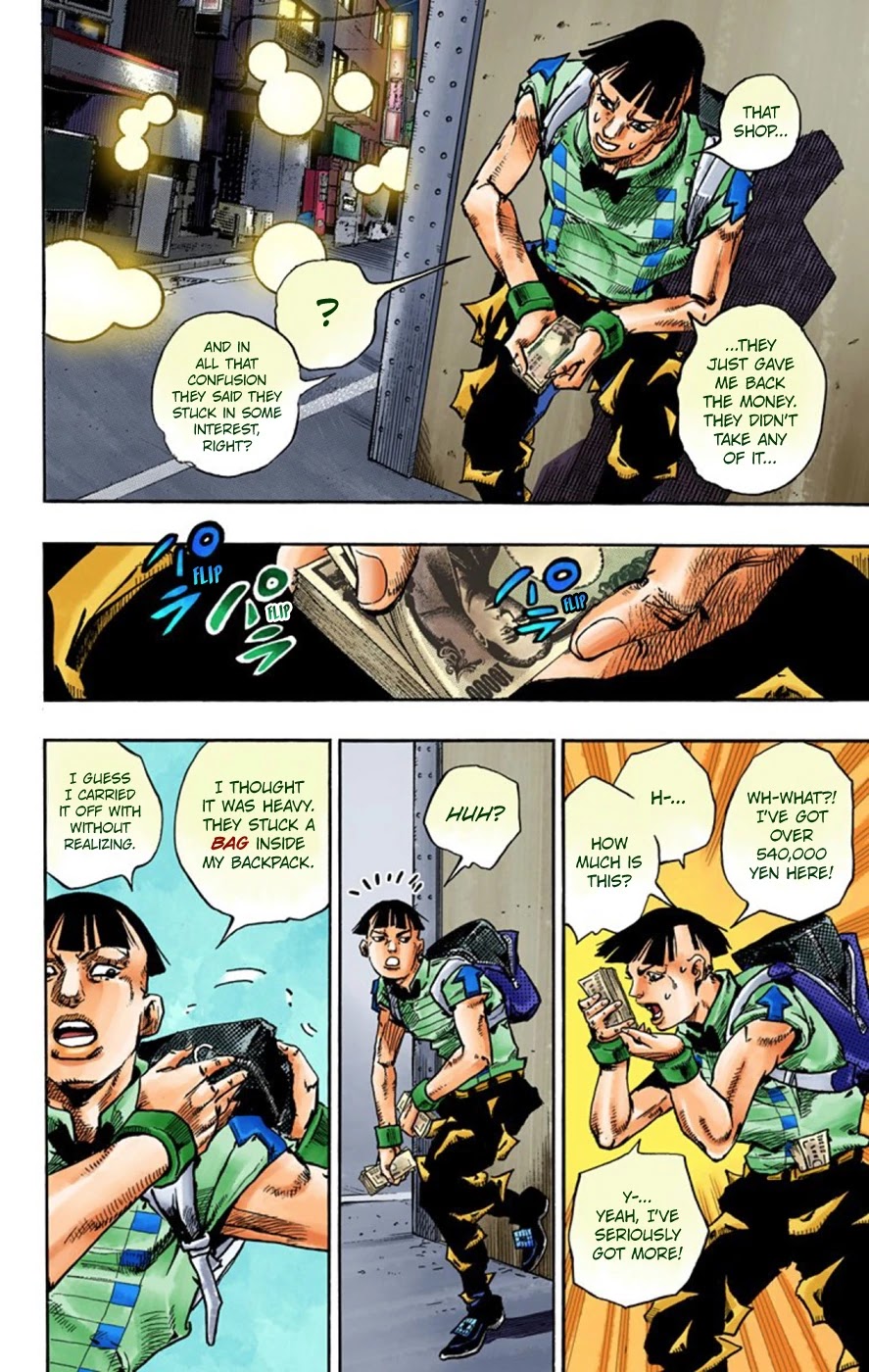 JoJo's Bizarre Adventure Part 8 - JoJolion (Official Colored) Chapter 56 page 40 - Chapter 56: Milagro Man Part 1