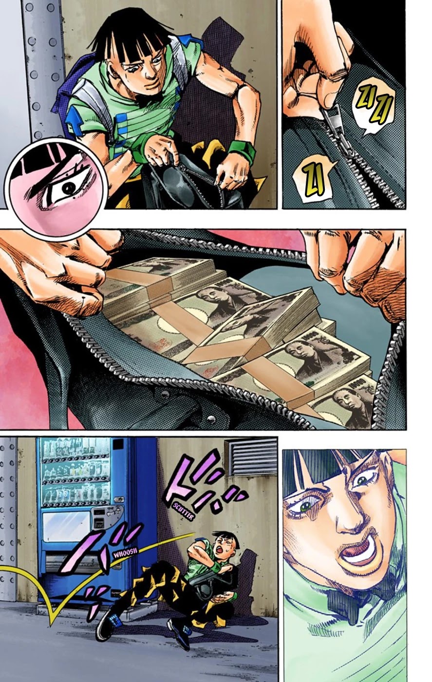 JoJo's Bizarre Adventure Part 8 - JoJolion (Official Colored) Chapter 56 page 41 - Chapter 56: Milagro Man Part 1