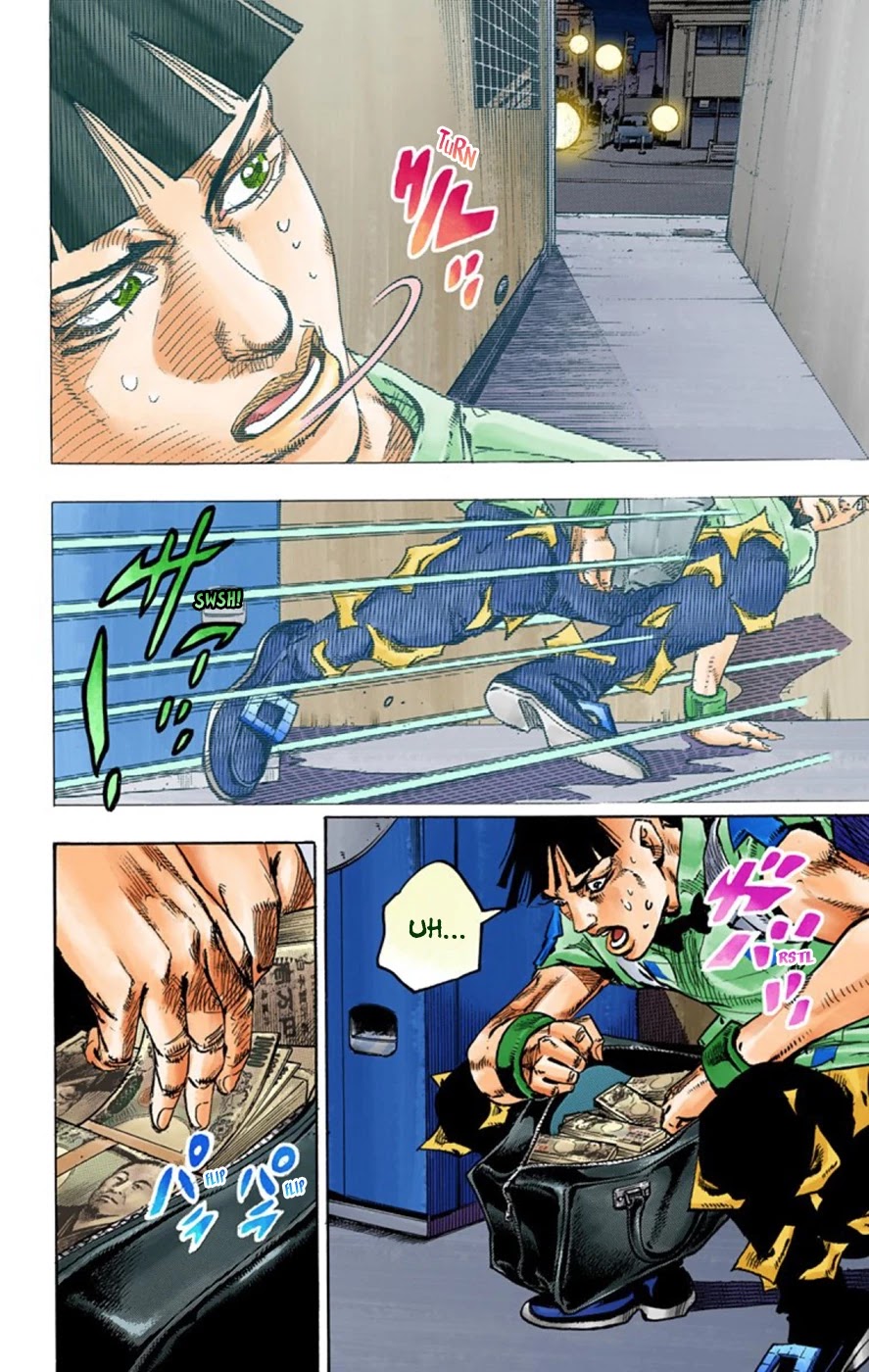 JoJo's Bizarre Adventure Part 8 - JoJolion (Official Colored) Chapter 56 page 42 - Chapter 56: Milagro Man Part 1