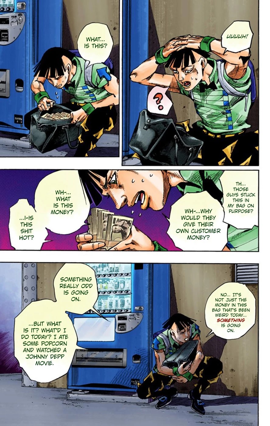 JoJo's Bizarre Adventure Part 8 - JoJolion (Official Colored) Chapter 56 page 43 - Chapter 56: Milagro Man Part 1