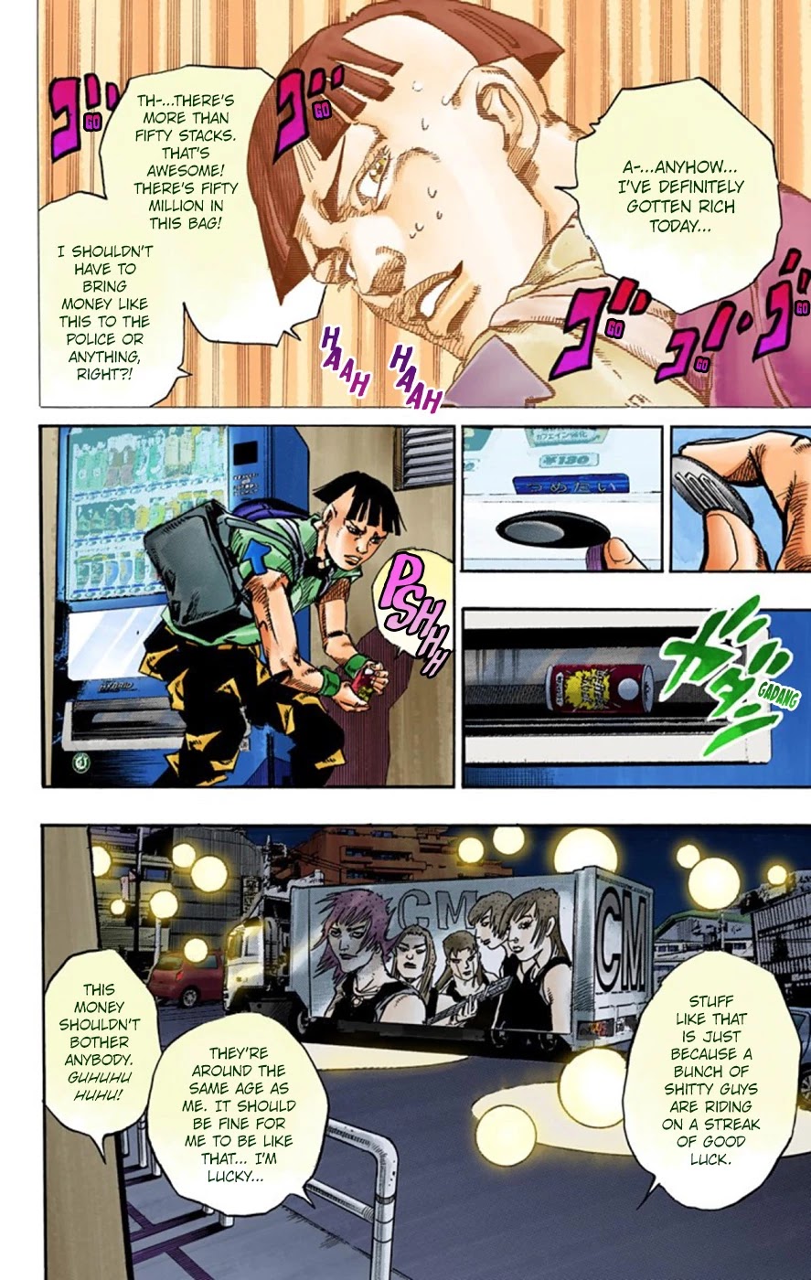 JoJo's Bizarre Adventure Part 8 - JoJolion (Official Colored) Chapter 56 page 46 - Chapter 56: Milagro Man Part 1