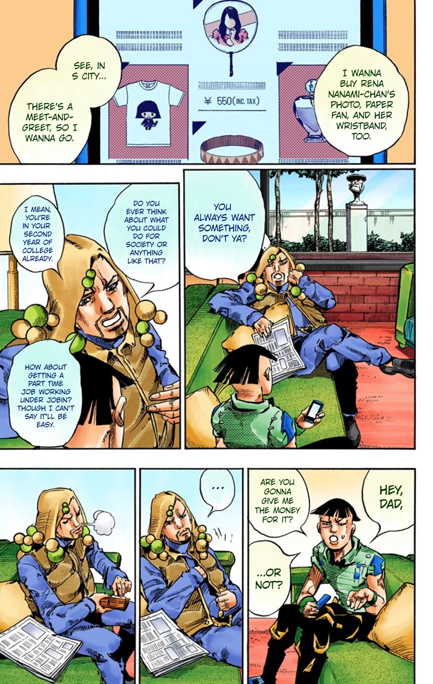 JoJo's Bizarre Adventure Part 8 - JoJolion (Official Colored) Chapter 56 page 5 - Chapter 56: Milagro Man Part 1