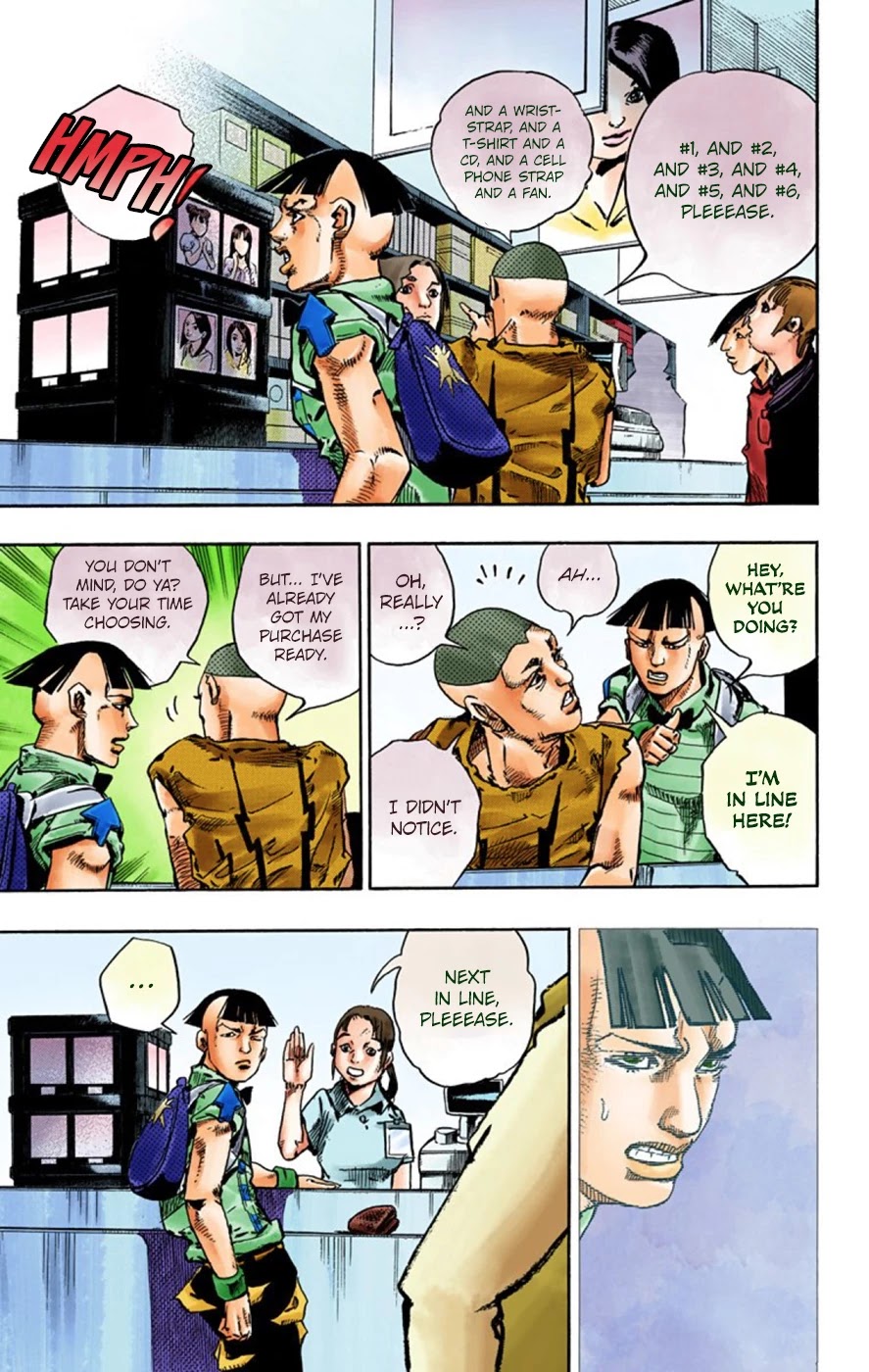 JoJo's Bizarre Adventure Part 8 - JoJolion (Official Colored) Chapter 56 page 7 - Chapter 56: Milagro Man Part 1