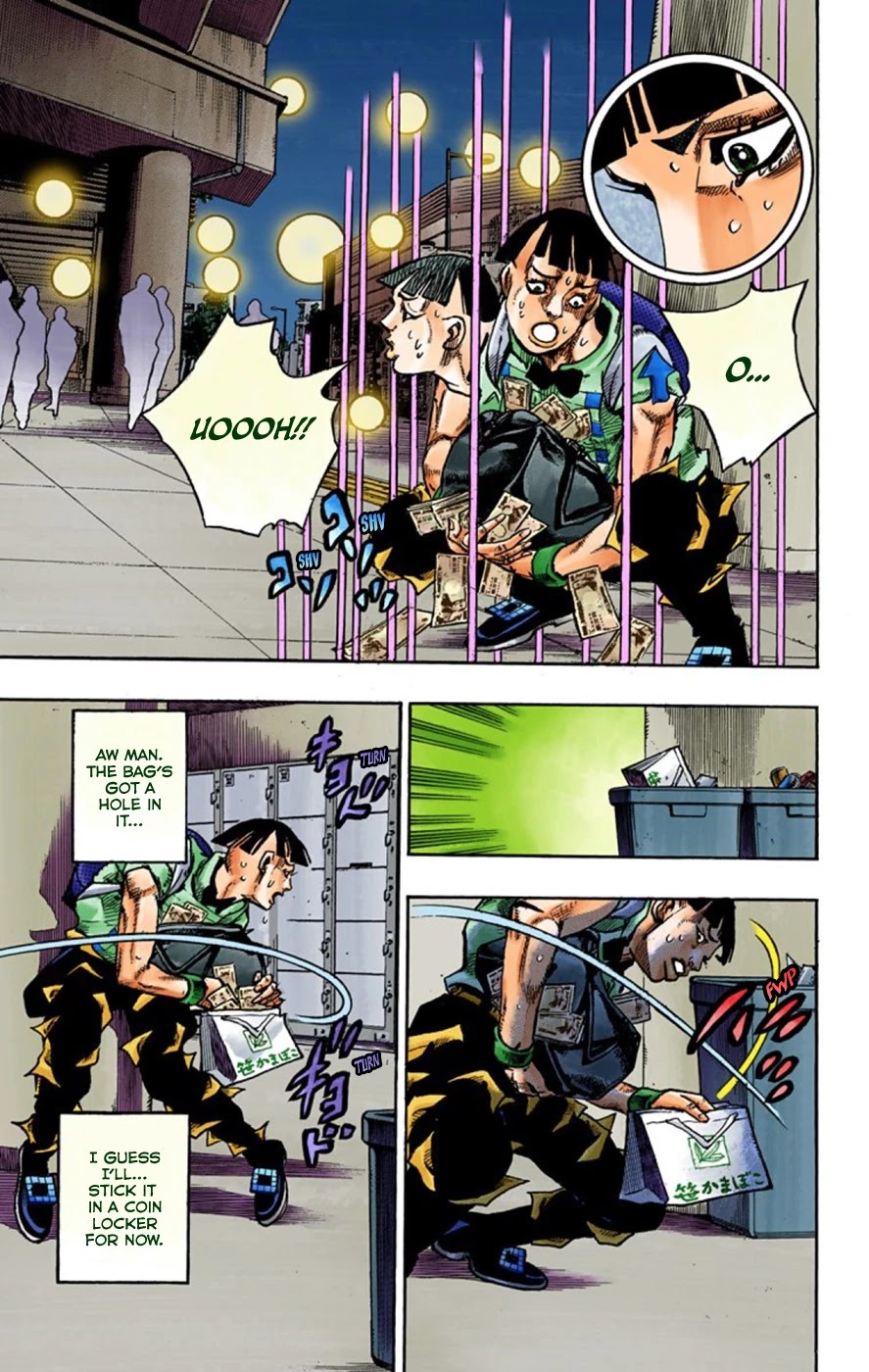 JoJo's Bizarre Adventure Part 8 - JoJolion (Official Colored) Chapter 57 page 11 - Chapter 57: Milagro Man Part 2