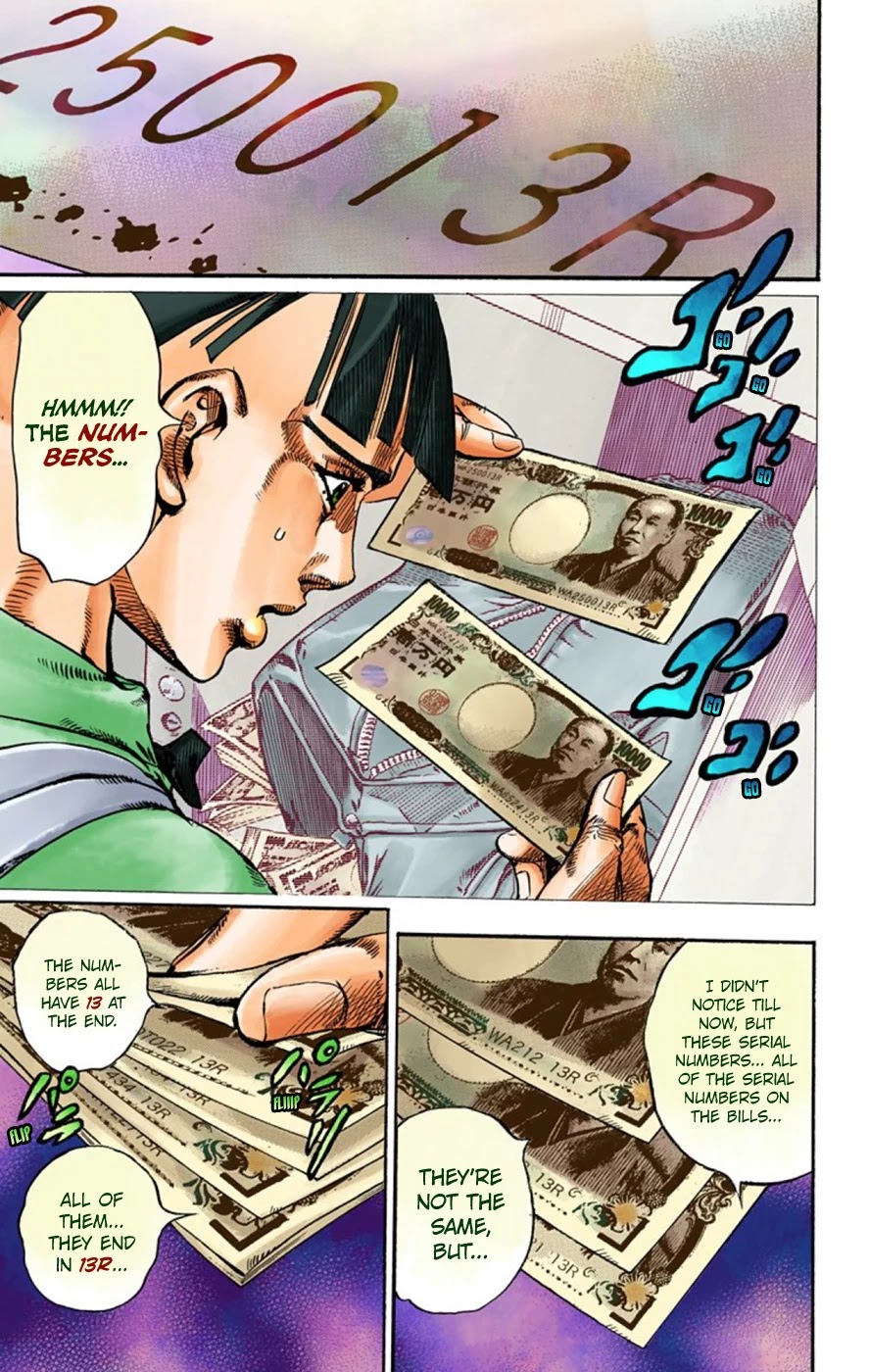 JoJo's Bizarre Adventure Part 8 - JoJolion (Official Colored) Chapter 57 page 13 - Chapter 57: Milagro Man Part 2