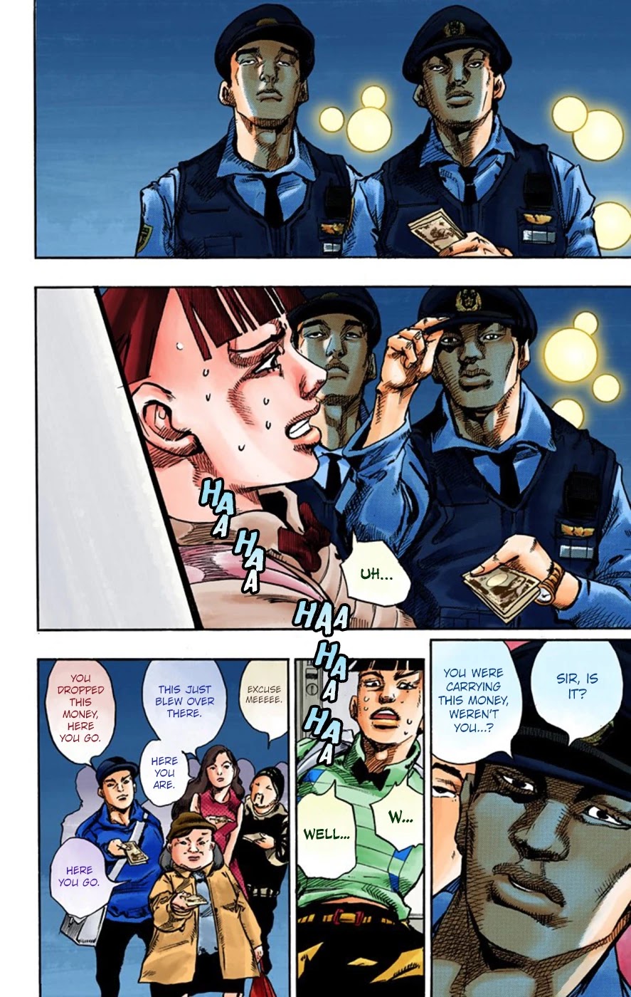 JoJo's Bizarre Adventure Part 8 - JoJolion (Official Colored) Chapter 57 page 17 - Chapter 57: Milagro Man Part 2