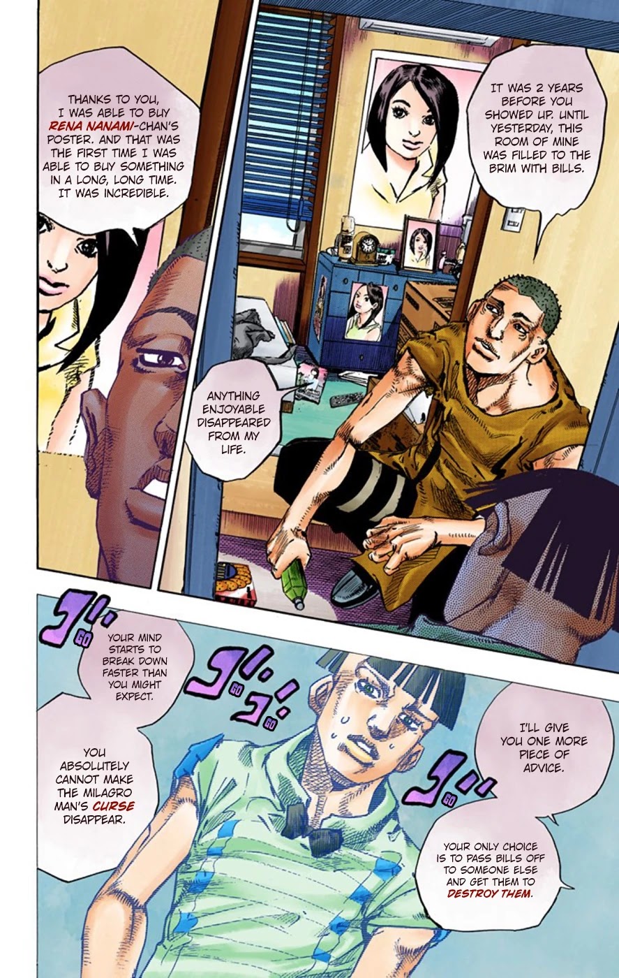 JoJo's Bizarre Adventure Part 8 - JoJolion (Official Colored) Chapter 57 page 39 - Chapter 57: Milagro Man Part 2
