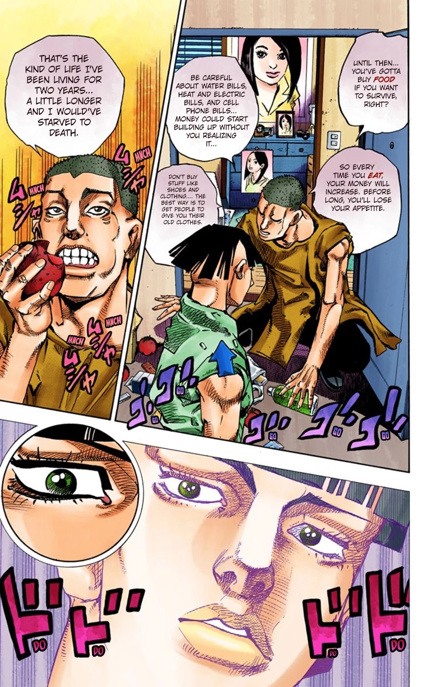 JoJo's Bizarre Adventure Part 8 - JoJolion (Official Colored) Chapter 57 page 40 - Chapter 57: Milagro Man Part 2