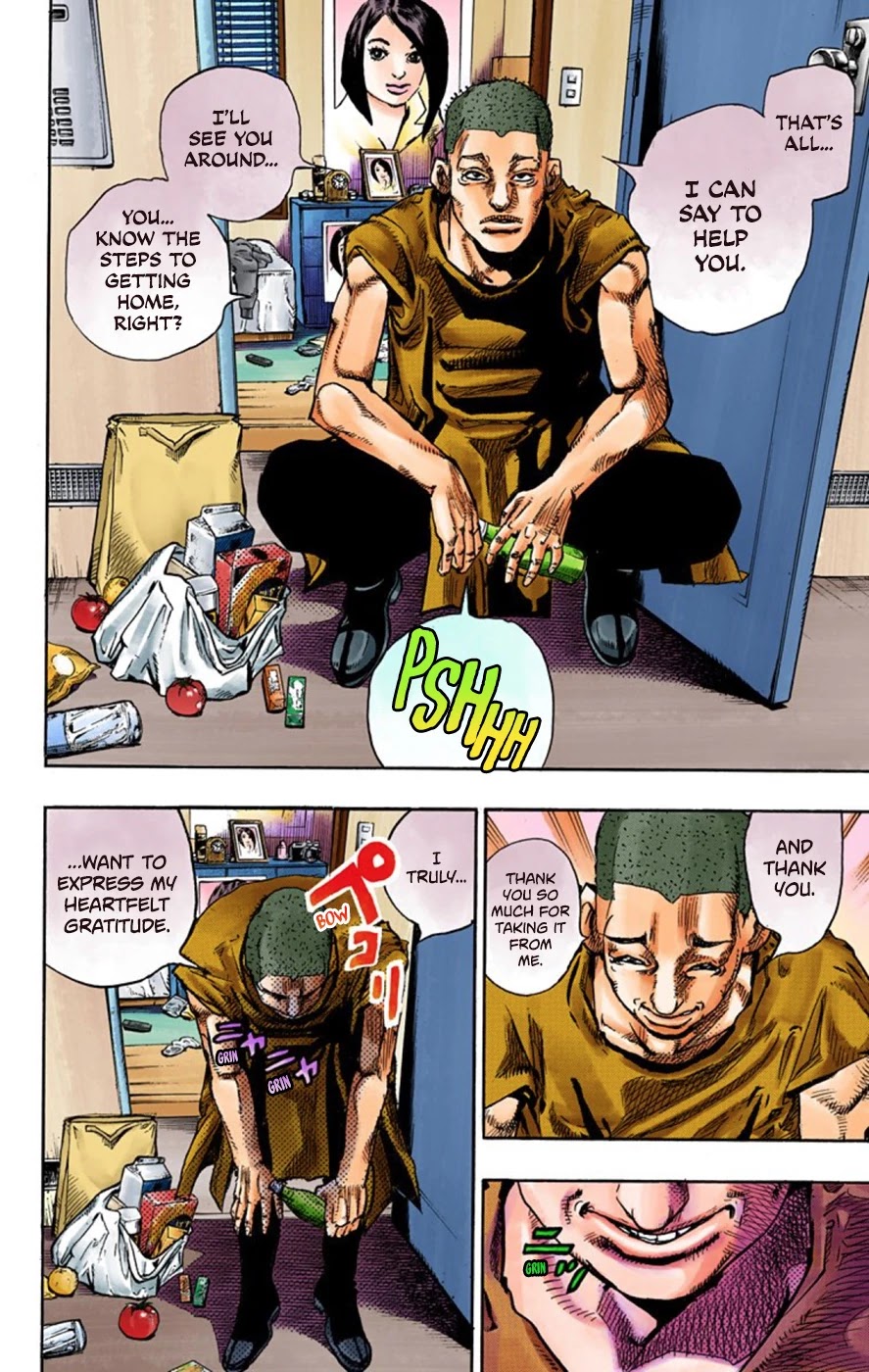 JoJo's Bizarre Adventure Part 8 - JoJolion (Official Colored) Chapter 57 page 41 - Chapter 57: Milagro Man Part 2