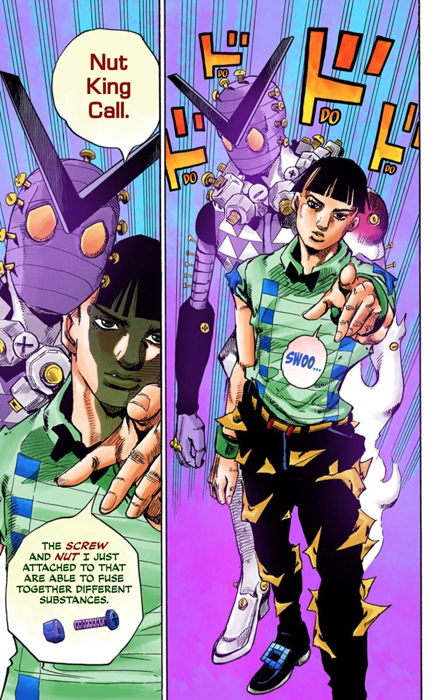 JoJo's Bizarre Adventure Part 8 - JoJolion (Official Colored) Chapter 57 page 42 - Chapter 57: Milagro Man Part 2