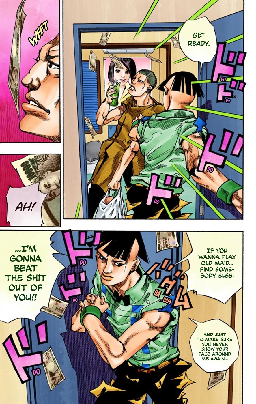 JoJo's Bizarre Adventure Part 8 - JoJolion (Official Colored) Chapter 57 page 44 - Chapter 57: Milagro Man Part 2