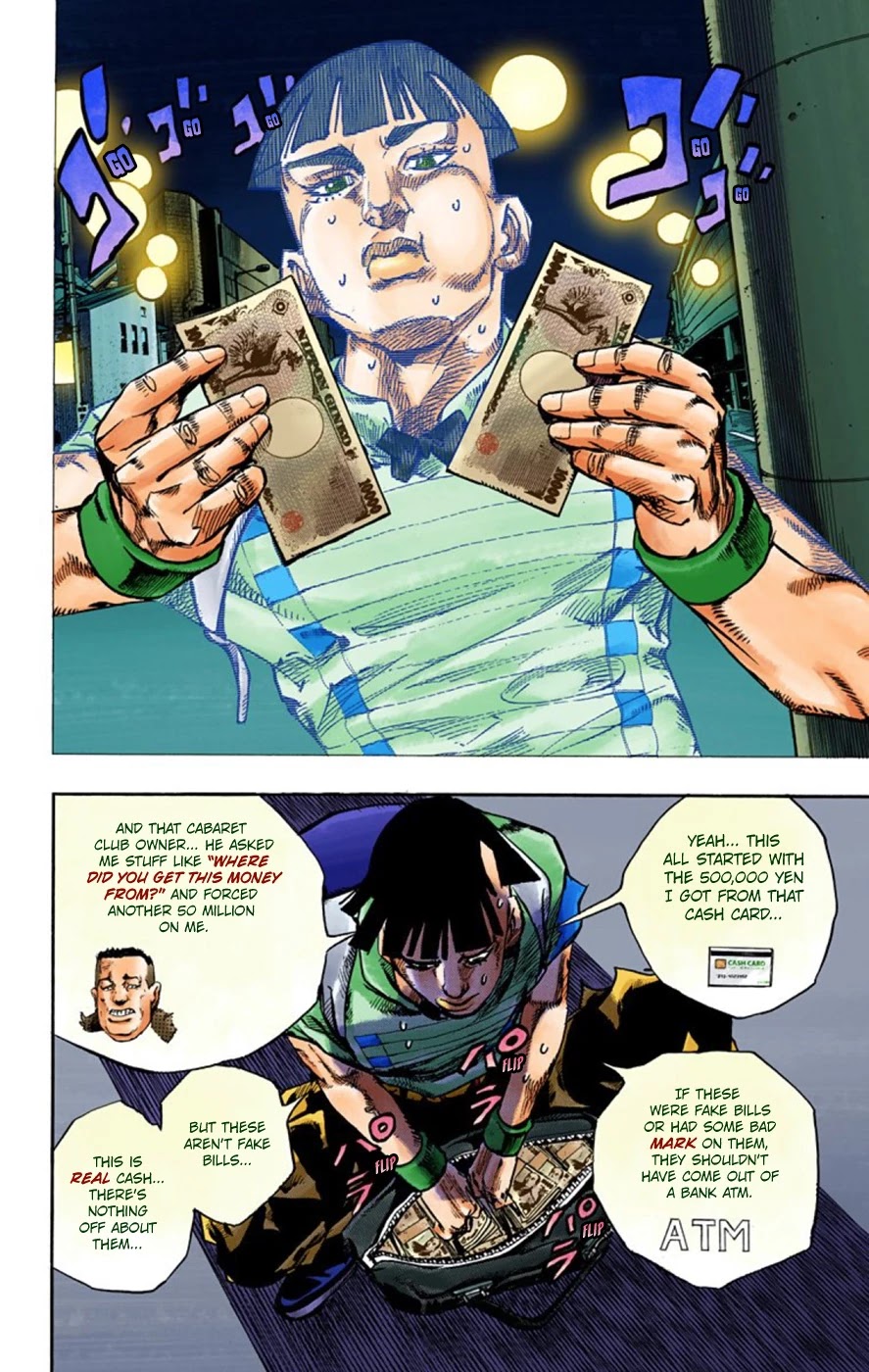 JoJo's Bizarre Adventure Part 8 - JoJolion (Official Colored) Chapter 57 page 6 - Chapter 57: Milagro Man Part 2
