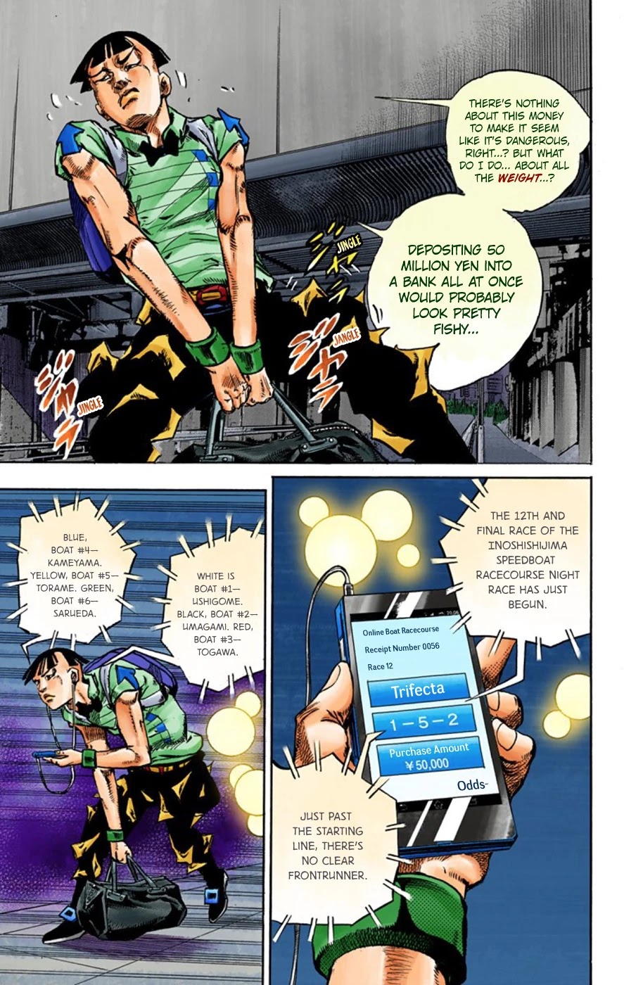 JoJo's Bizarre Adventure Part 8 - JoJolion (Official Colored) Chapter 57 page 7 - Chapter 57: Milagro Man Part 2