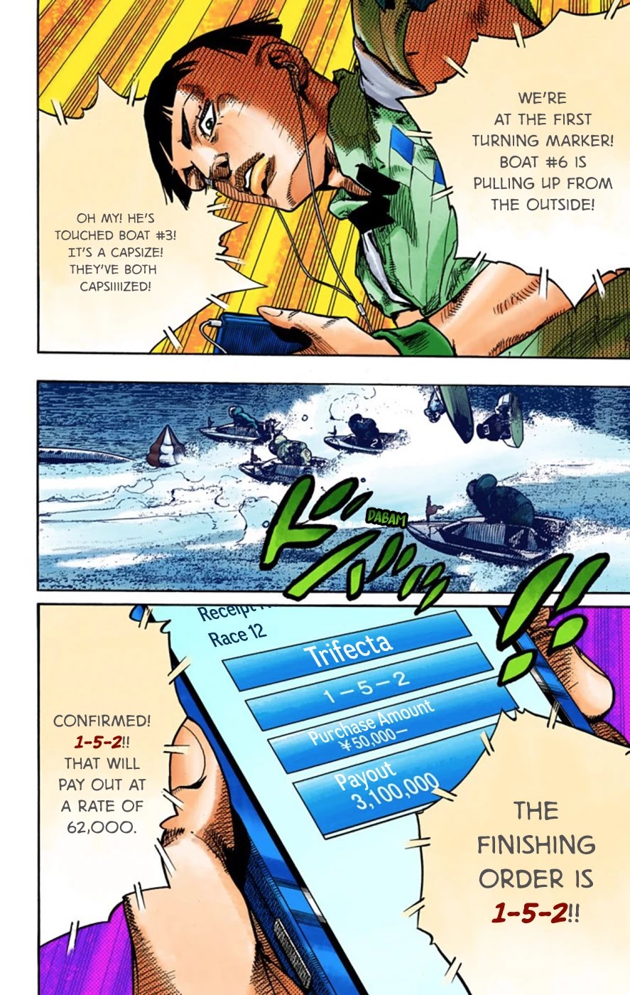 JoJo's Bizarre Adventure Part 8 - JoJolion (Official Colored) Chapter 57 page 8 - Chapter 57: Milagro Man Part 2