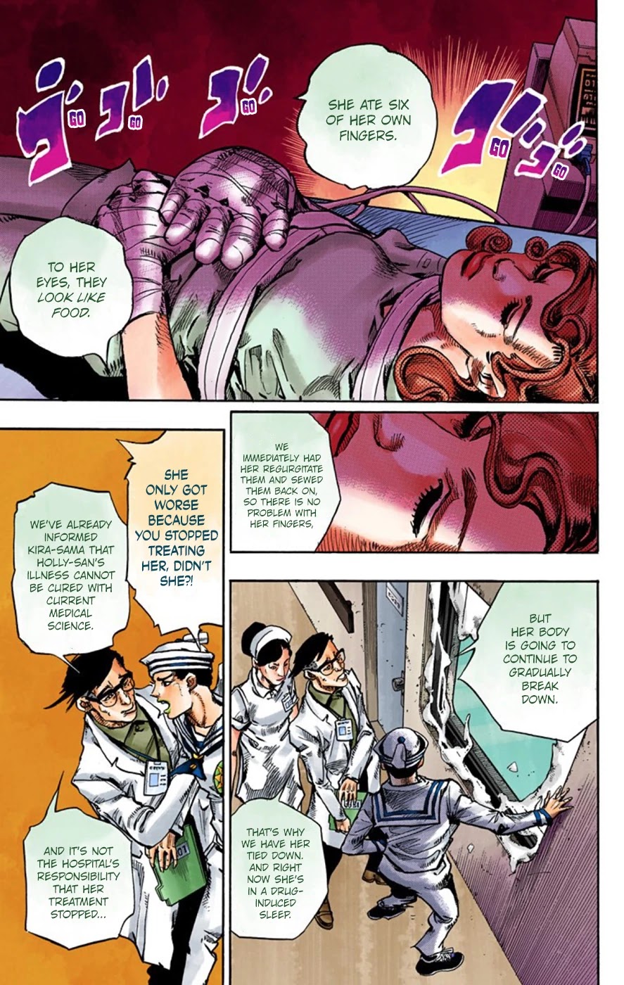 JoJo's Bizarre Adventure Part 8 - JoJolion (Official Colored) Chapter 58 page 11 - Chapter 58: Dawn at the Higashikata House