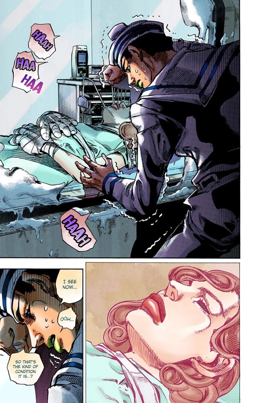 JoJo's Bizarre Adventure Part 8 - JoJolion (Official Colored) Chapter 58 page 13 - Chapter 58: Dawn at the Higashikata House