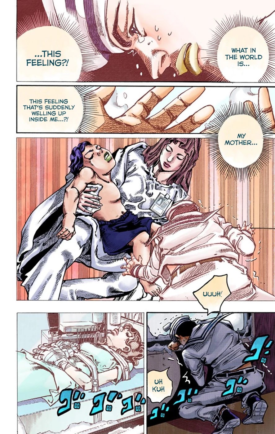 JoJo's Bizarre Adventure Part 8 - JoJolion (Official Colored) Chapter 58 page 14 - Chapter 58: Dawn at the Higashikata House