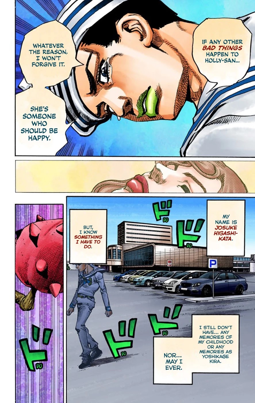 JoJo's Bizarre Adventure Part 8 - JoJolion (Official Colored) Chapter 58 page 16 - Chapter 58: Dawn at the Higashikata House