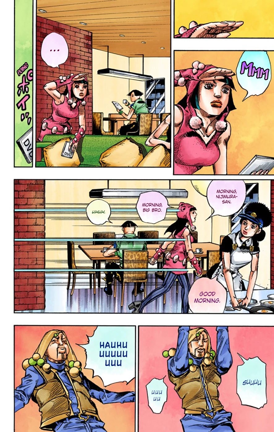 JoJo's Bizarre Adventure Part 8 - JoJolion (Official Colored) Chapter 58 page 18 - Chapter 58: Dawn at the Higashikata House
