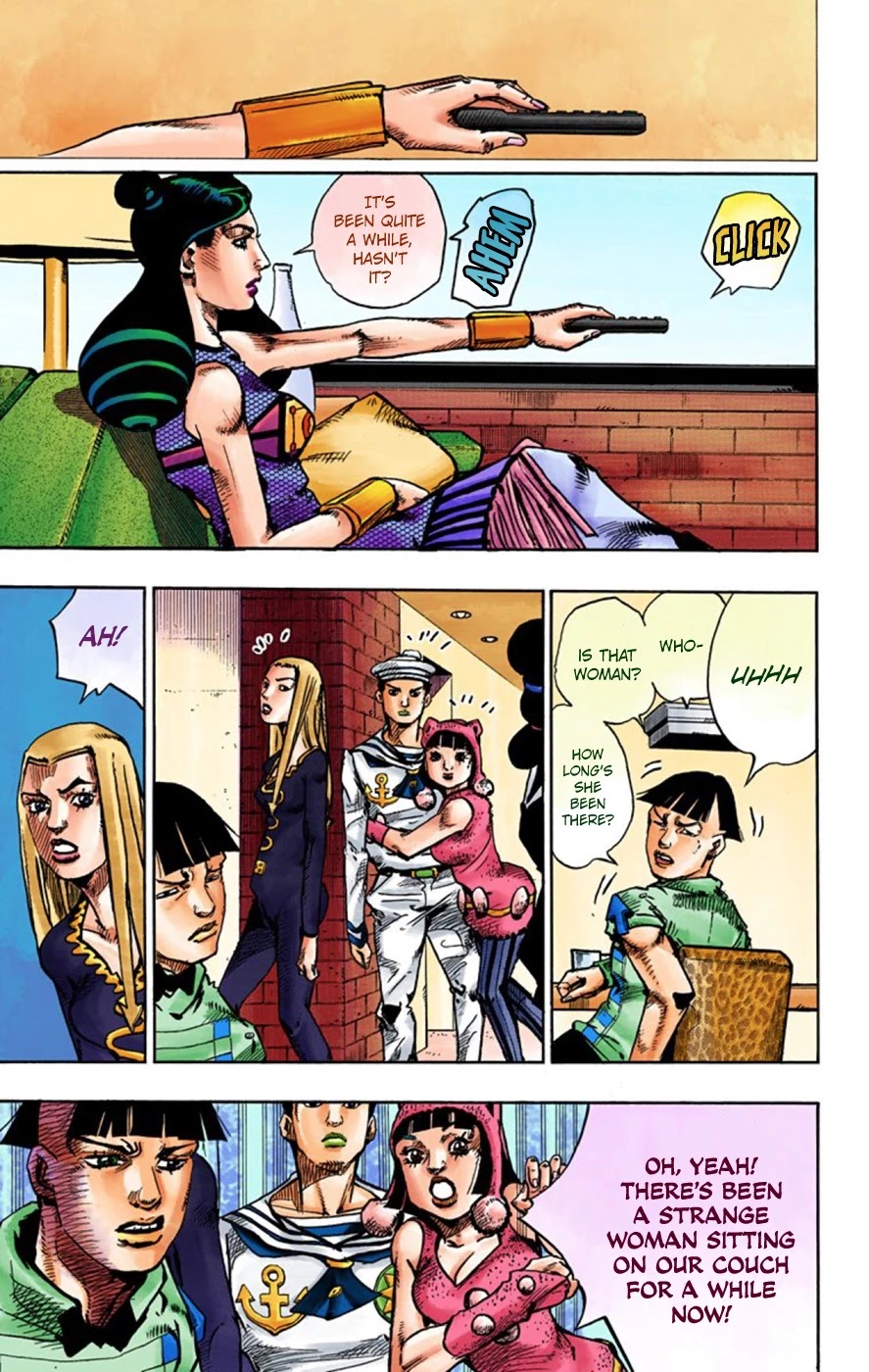 JoJo's Bizarre Adventure Part 8 - JoJolion (Official Colored) Chapter 58 page 23 - Chapter 58: Dawn at the Higashikata House