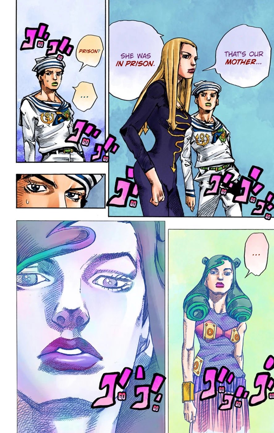 JoJo's Bizarre Adventure Part 8 - JoJolion (Official Colored) Chapter 58 page 28 - Chapter 58: Dawn at the Higashikata House