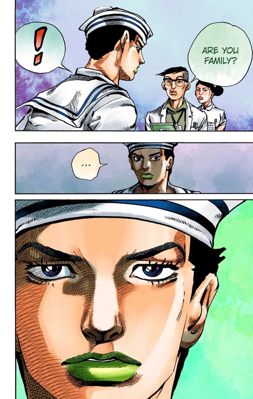 JoJo's Bizarre Adventure Part 8 - JoJolion (Official Colored) Chapter 58 page 8 - Chapter 58: Dawn at the Higashikata House