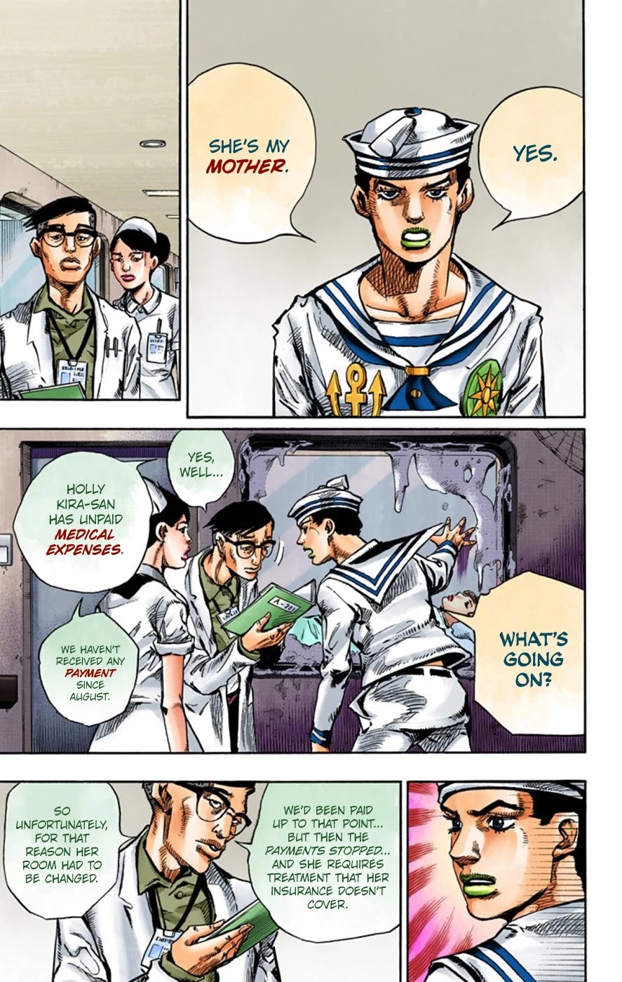 JoJo's Bizarre Adventure Part 8 - JoJolion (Official Colored) Chapter 58 page 9 - Chapter 58: Dawn at the Higashikata House