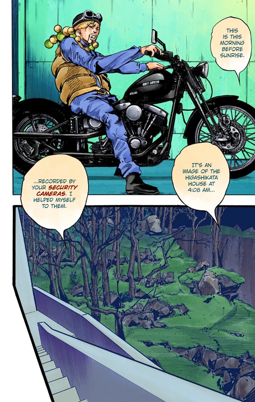 JoJo's Bizarre Adventure Part 8 - JoJolion (Official Colored) Chapter 59 page 10 - Chapter 59: Dolomité's Blue Lagoon Part 1
