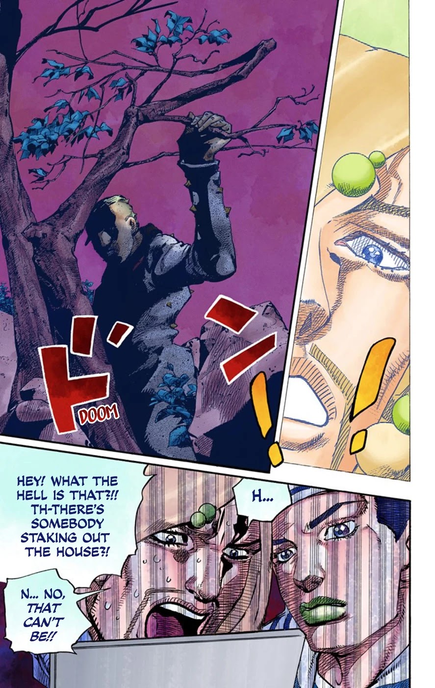 JoJo's Bizarre Adventure Part 8 - JoJolion (Official Colored) Chapter 59 page 13 - Chapter 59: Dolomité's Blue Lagoon Part 1