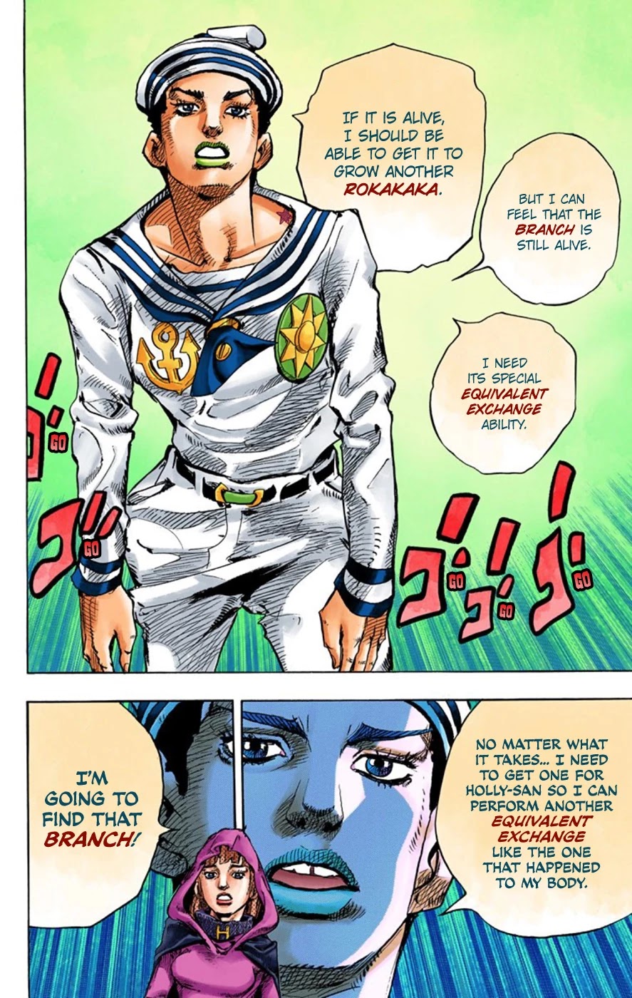 JoJo's Bizarre Adventure Part 8 - JoJolion (Official Colored) Chapter 59 page 20 - Chapter 59: Dolomité's Blue Lagoon Part 1