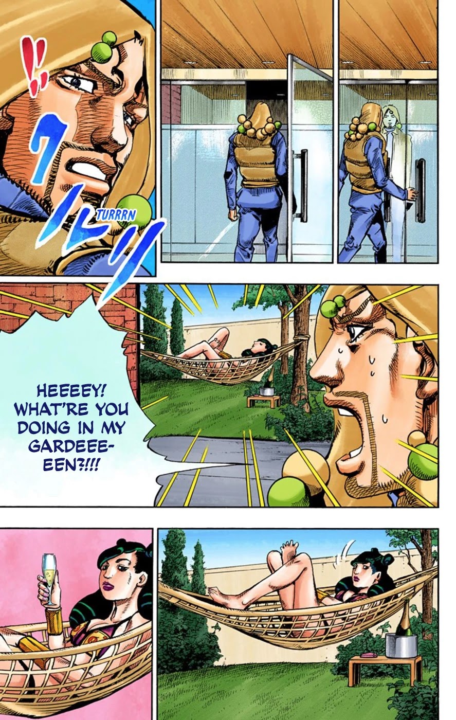 JoJo's Bizarre Adventure Part 8 - JoJolion (Official Colored) Chapter 59 page 26 - Chapter 59: Dolomité's Blue Lagoon Part 1