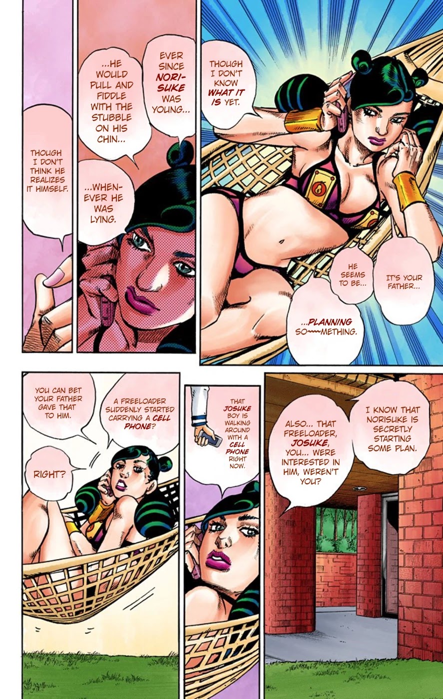 JoJo's Bizarre Adventure Part 8 - JoJolion (Official Colored) Chapter 59 page 29 - Chapter 59: Dolomité's Blue Lagoon Part 1