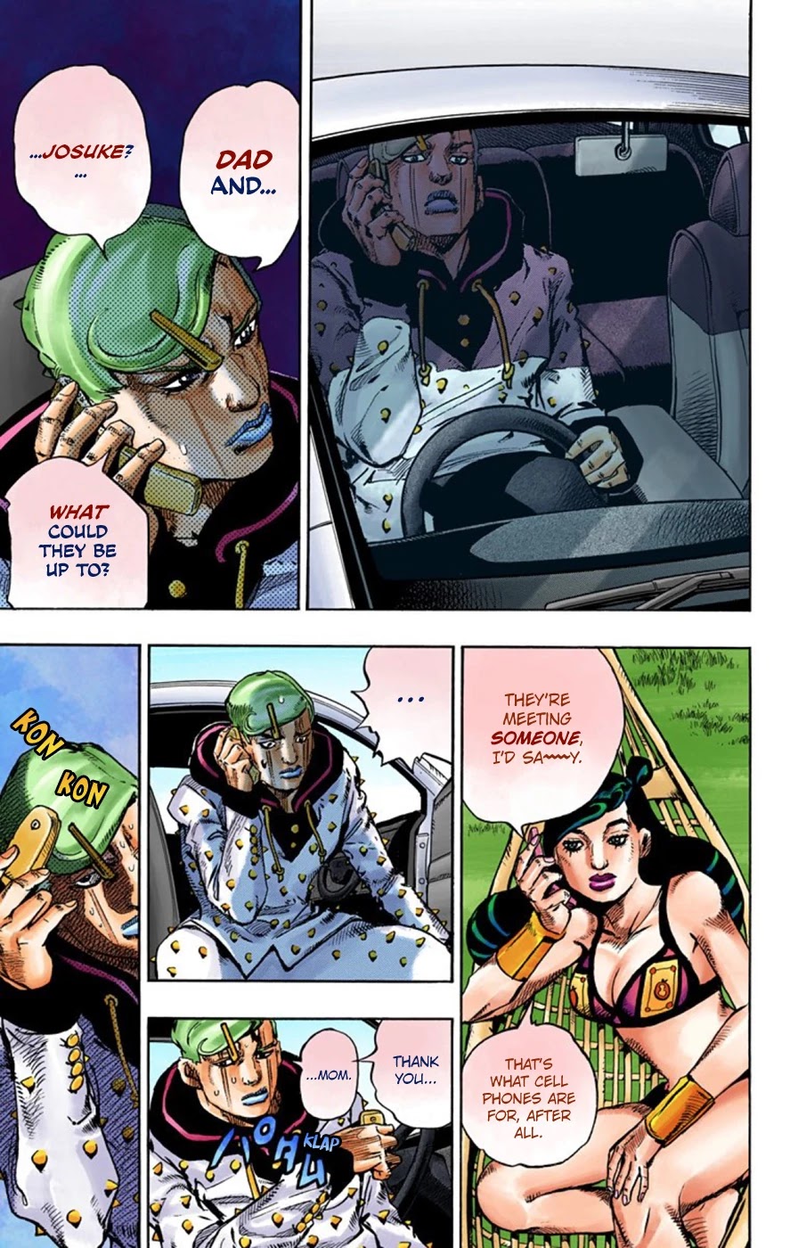 JoJo's Bizarre Adventure Part 8 - JoJolion (Official Colored) Chapter 59 page 30 - Chapter 59: Dolomité's Blue Lagoon Part 1