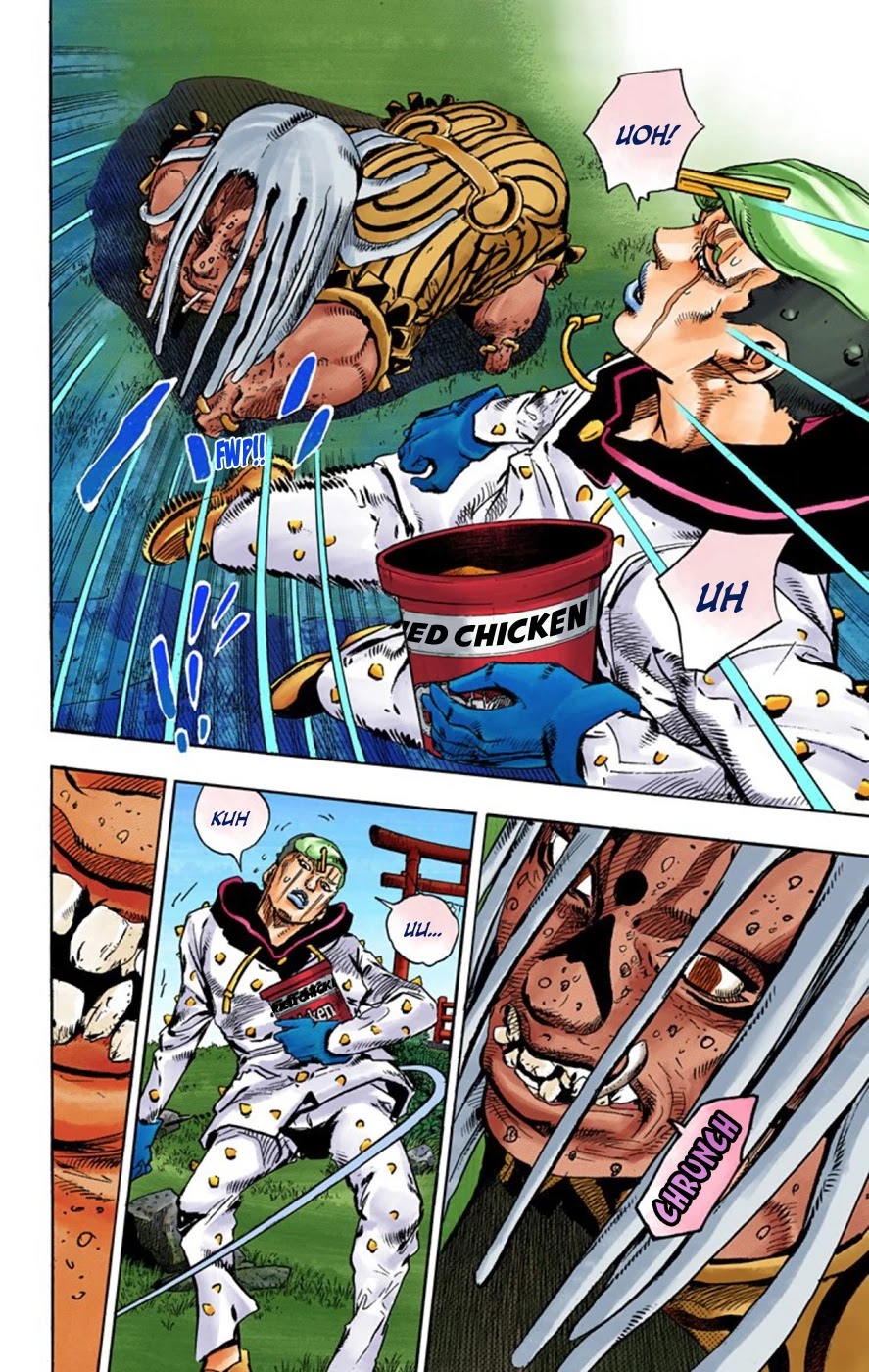 JoJo's Bizarre Adventure Part 8 - JoJolion (Official Colored) Chapter 59 page 36 - Chapter 59: Dolomité's Blue Lagoon Part 1
