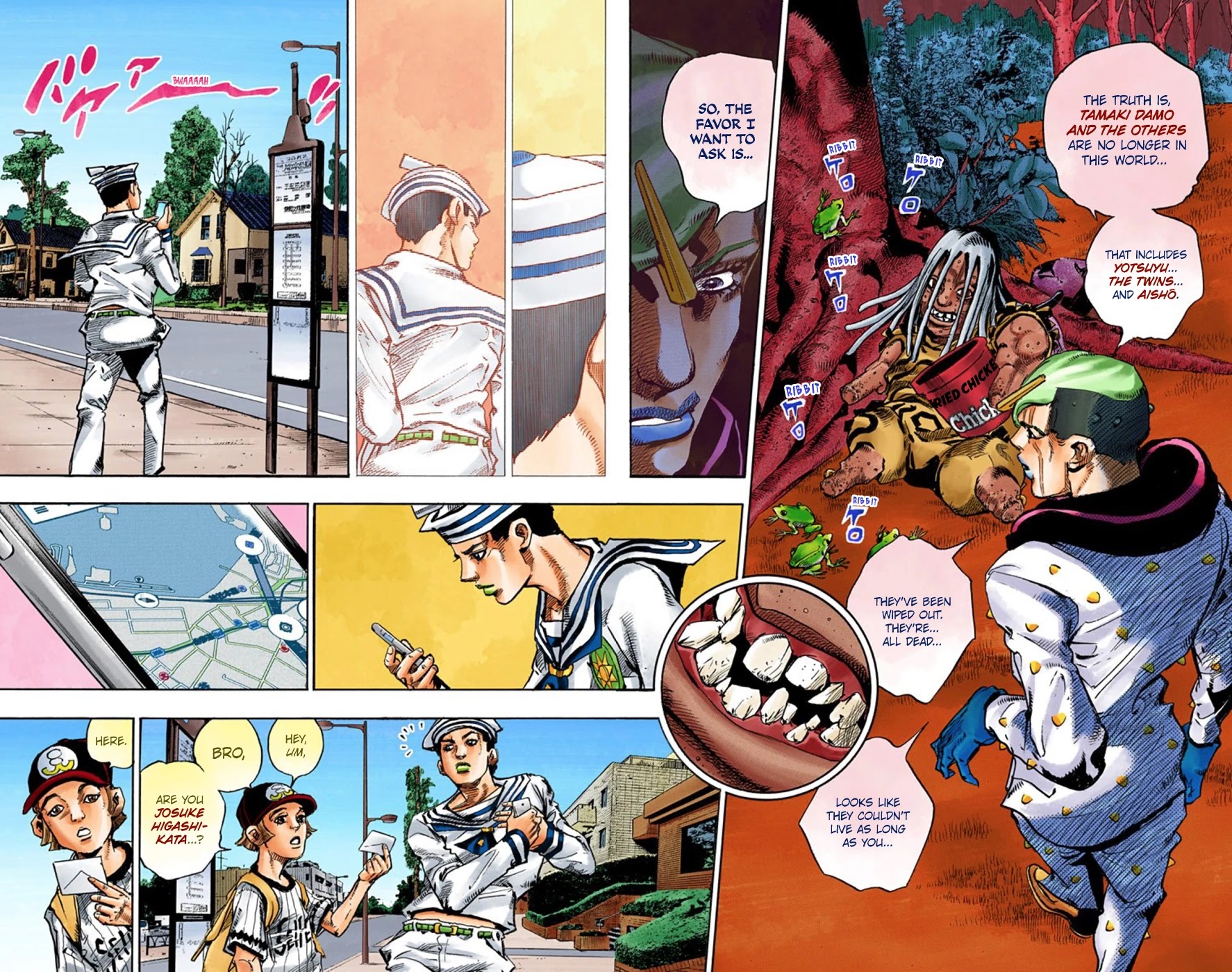 JoJo's Bizarre Adventure Part 8 - JoJolion (Official Colored) Chapter 59 page 38 - Chapter 59: Dolomité's Blue Lagoon Part 1