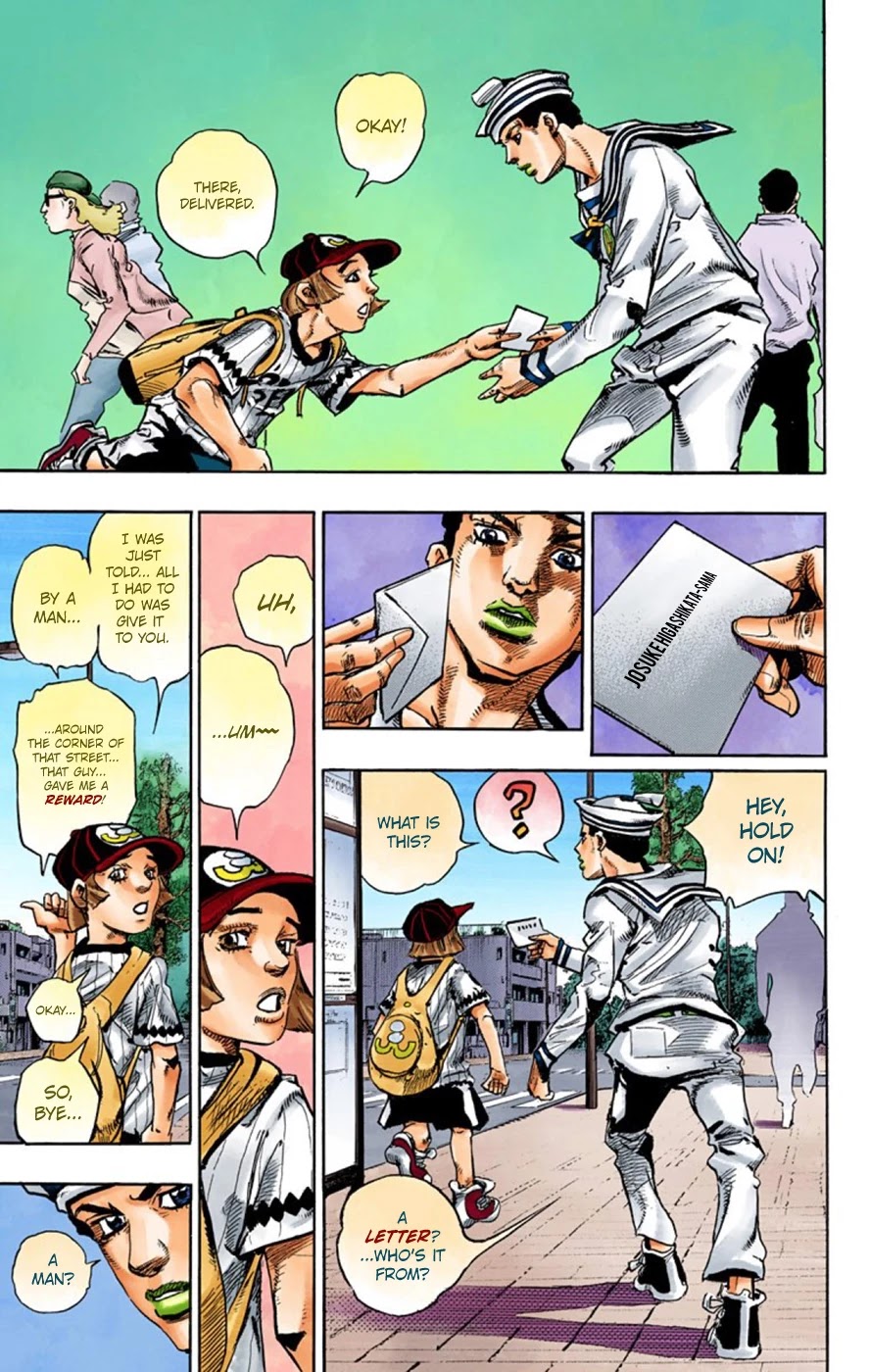 JoJo's Bizarre Adventure Part 8 - JoJolion (Official Colored) Chapter 59 page 40 - Chapter 59: Dolomité's Blue Lagoon Part 1