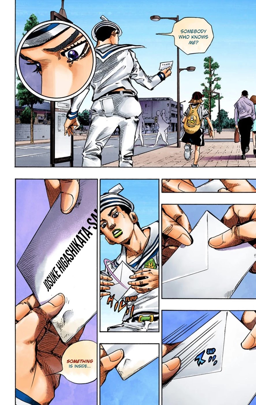 JoJo's Bizarre Adventure Part 8 - JoJolion (Official Colored) Chapter 59 page 41 - Chapter 59: Dolomité's Blue Lagoon Part 1