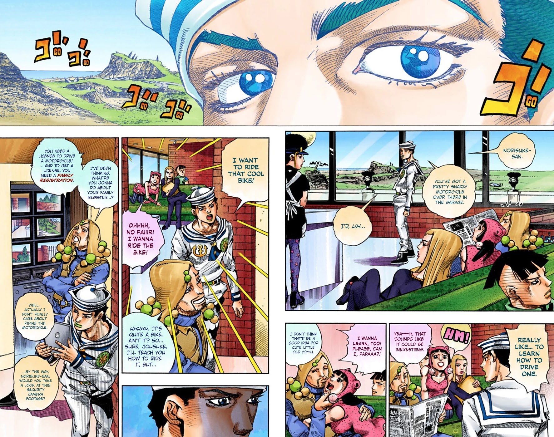 JoJo's Bizarre Adventure Part 8 - JoJolion (Official Colored) Chapter 59 page 9 - Chapter 59: Dolomité's Blue Lagoon Part 1