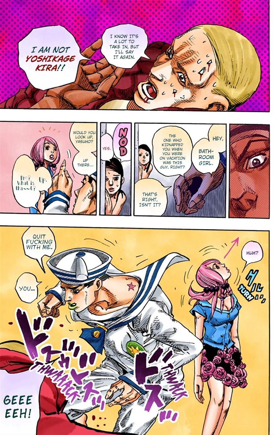JoJo's Bizarre Adventure Part 8 - JoJolion (Official Colored) Chapter 6 page 19 - Chapter 6: Soft & Wet Part 5