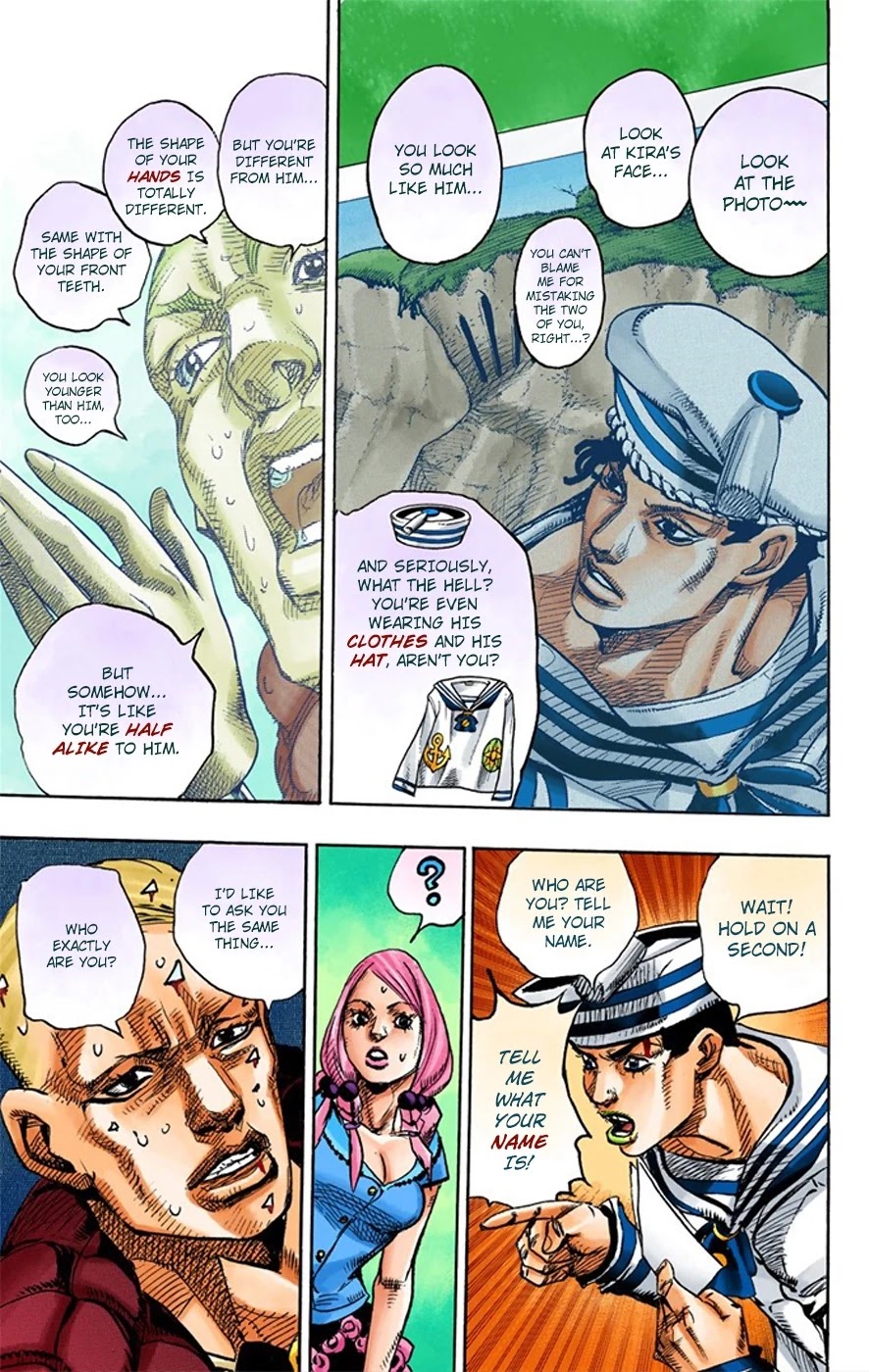 JoJo's Bizarre Adventure Part 8 - JoJolion (Official Colored) Chapter 6 page 23 - Chapter 6: Soft & Wet Part 5