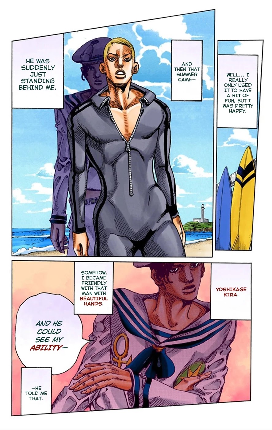 JoJo's Bizarre Adventure Part 8 - JoJolion (Official Colored) Chapter 6 page 28 - Chapter 6: Soft & Wet Part 5
